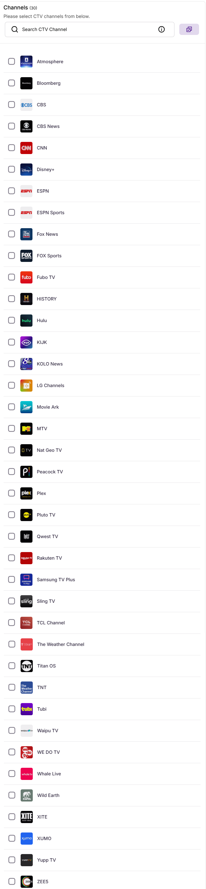 Premium streaming apps